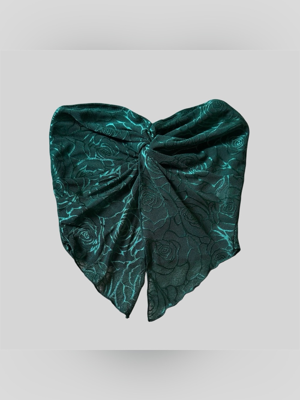 Shein Green Strapless Bandeau Party Top